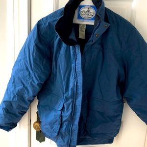 LL Bean Bomber style Down Winter Jacket
